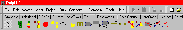 locoMotion on the Delphi tool bar