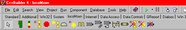 locoMotion on the C++Builder tool bar