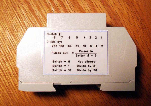 Encoder Divider for Camera Triggering Side